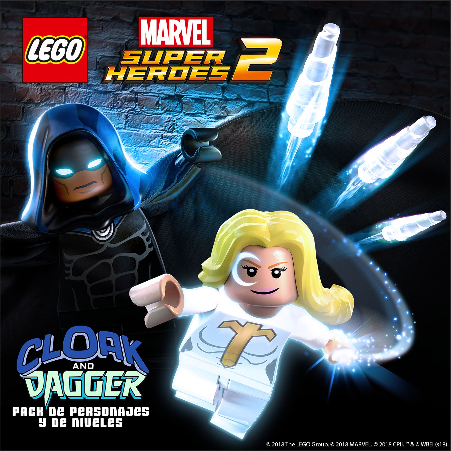 pack de nivel y personajes Capa y Puñal Lego Marvel Super