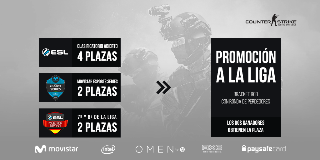 promoción ESL Masters CS:GO