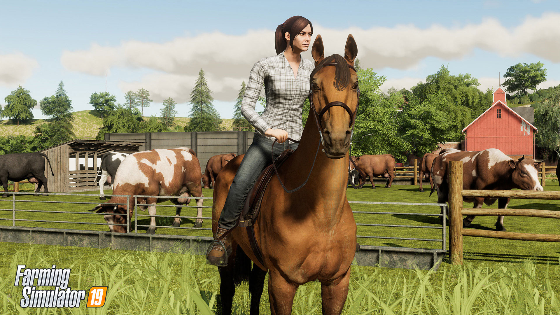 Farming Simulator 19 Caballos