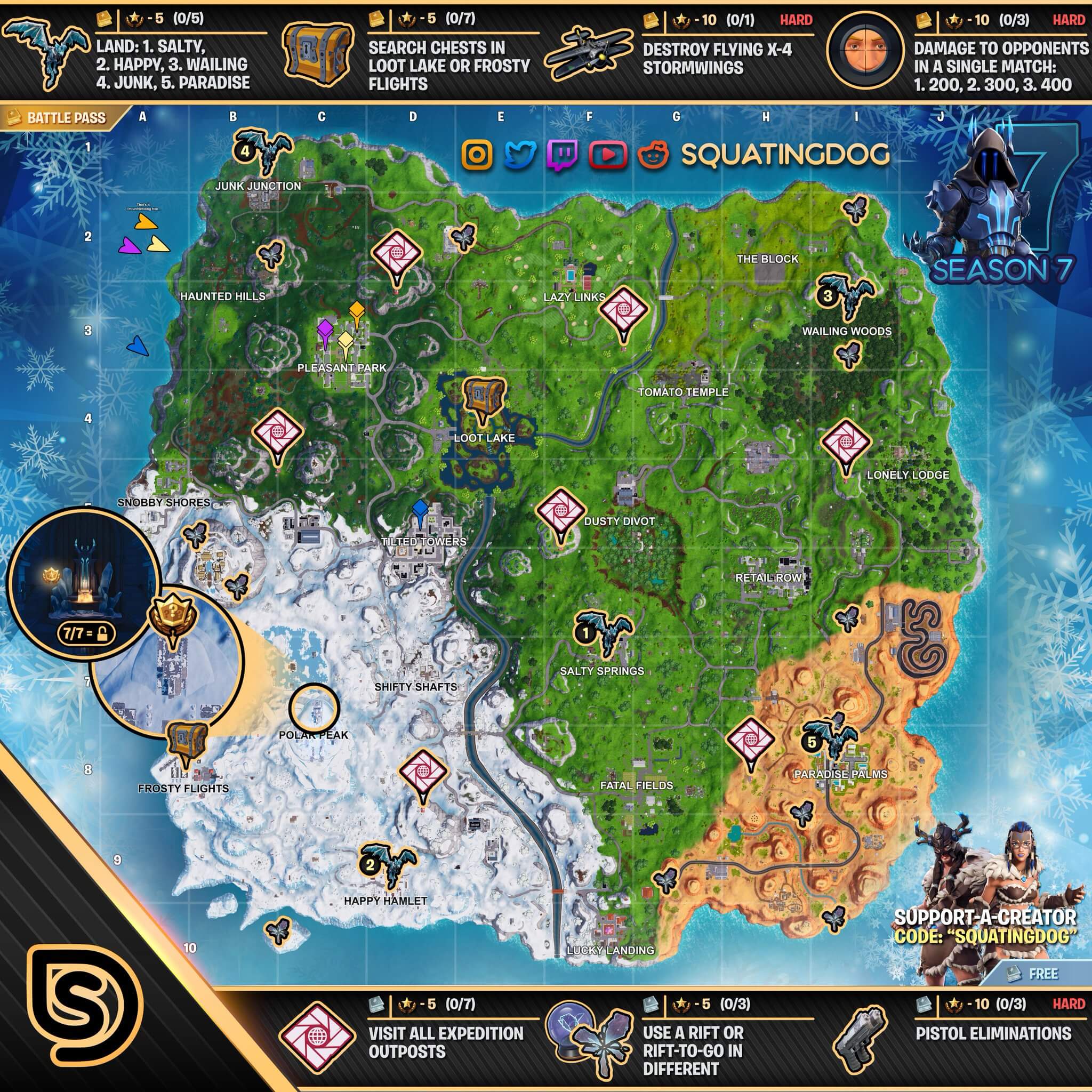 Fortnite Mapa semana 7 temporada 7