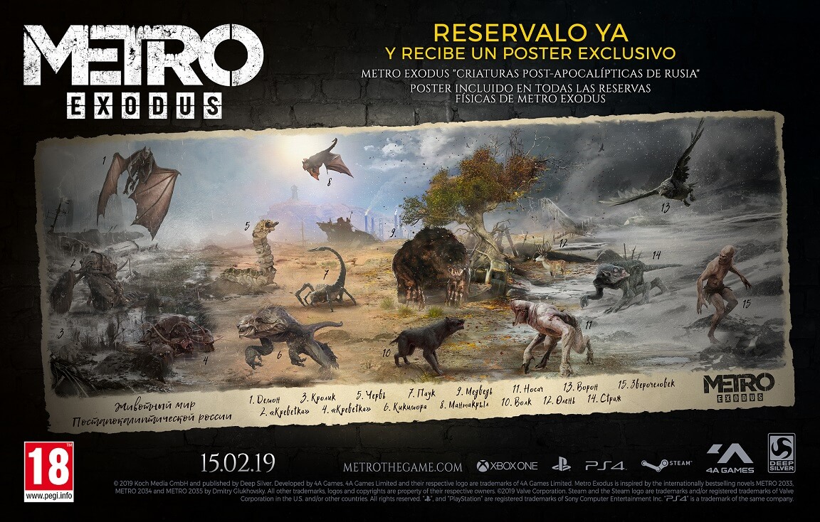 Metro Exodus Mapa reserva