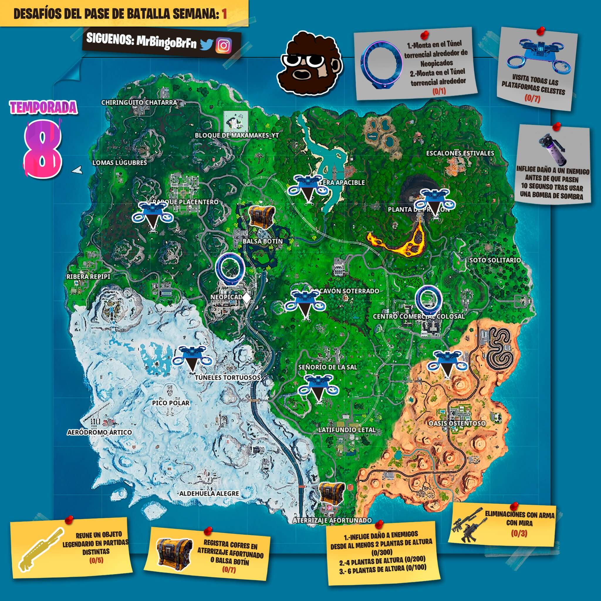 Fortnite Temporada 9 Mapa 1