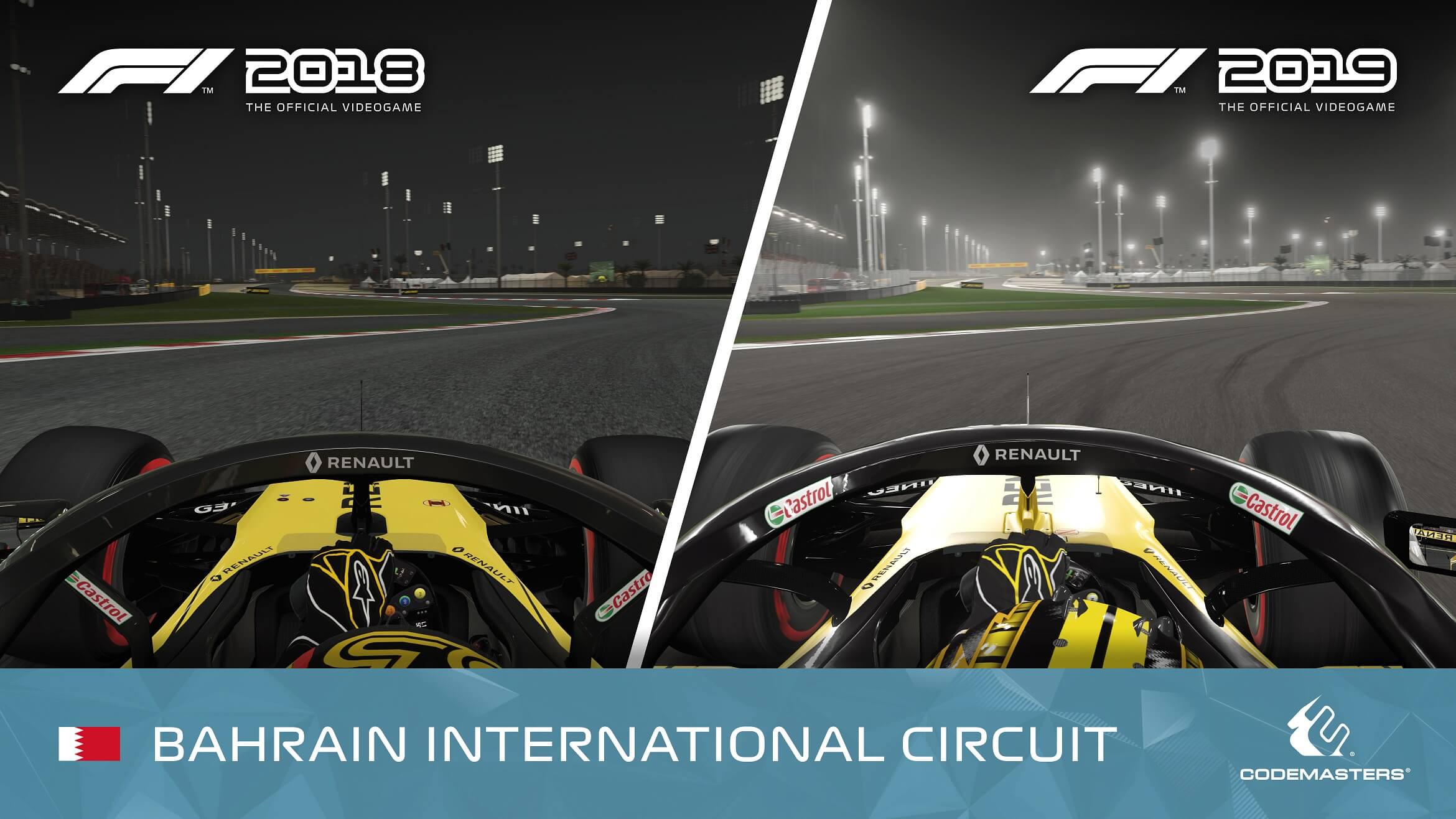 F1 2018 vs F1 2019 Baréin