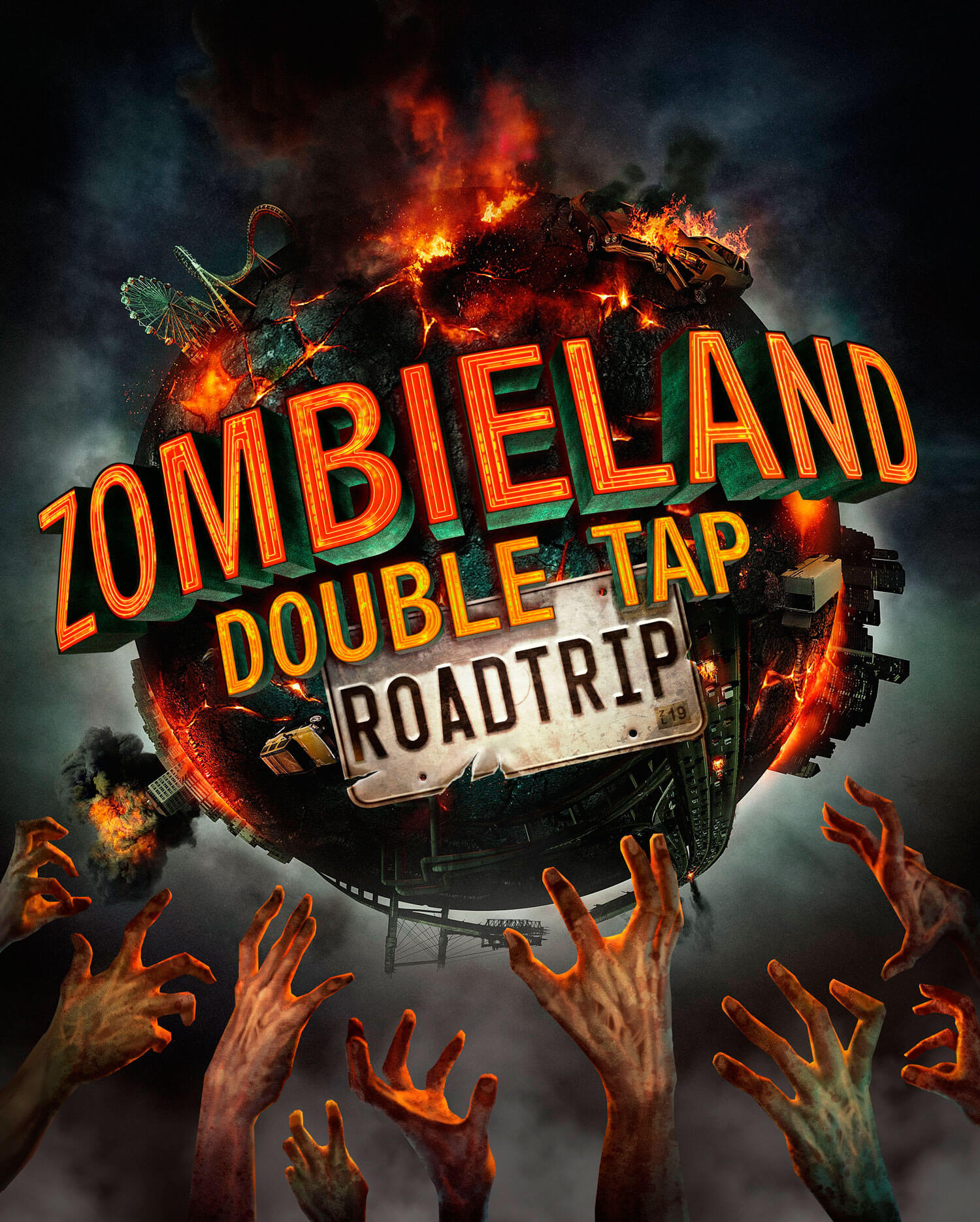 Zombieland Double Tap Road Trip Póster