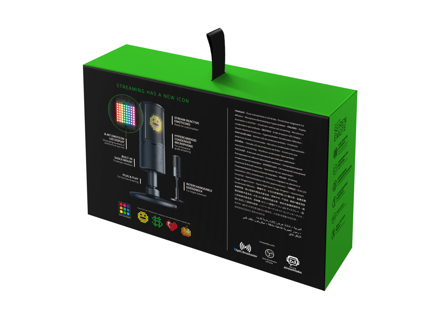 Razer Seiren Emote Análisis Caja 2