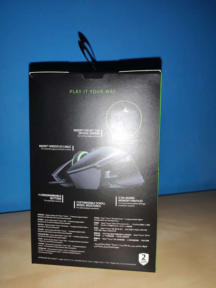 Razer Basilisk V2 Análisis Caja 2