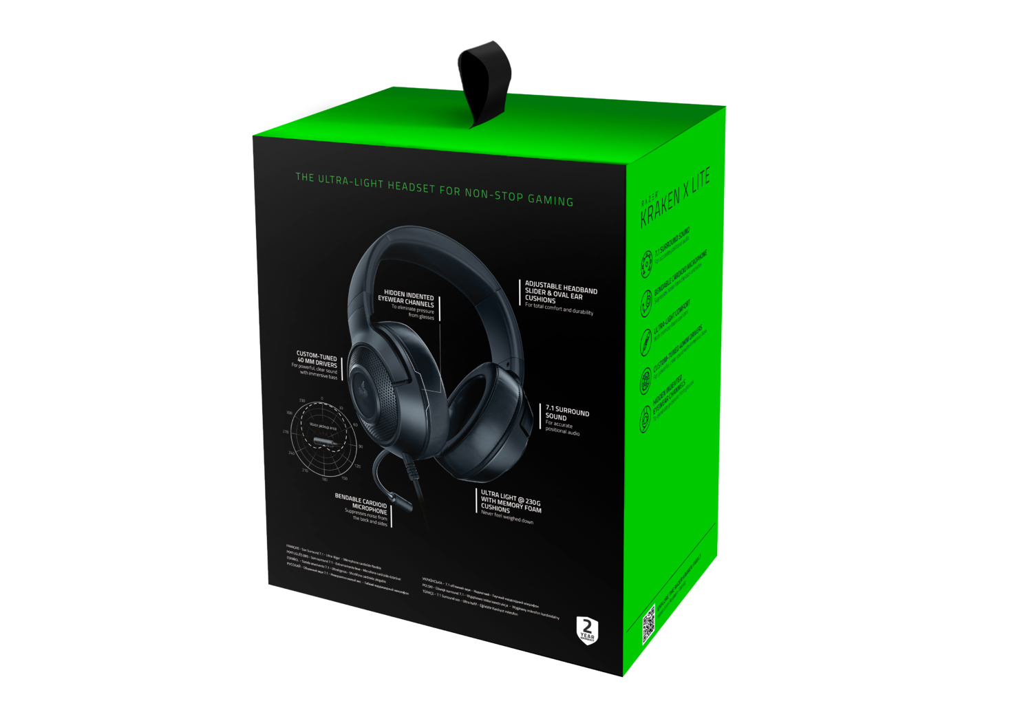 Razer Kraken X Lite Análisis Caja 1