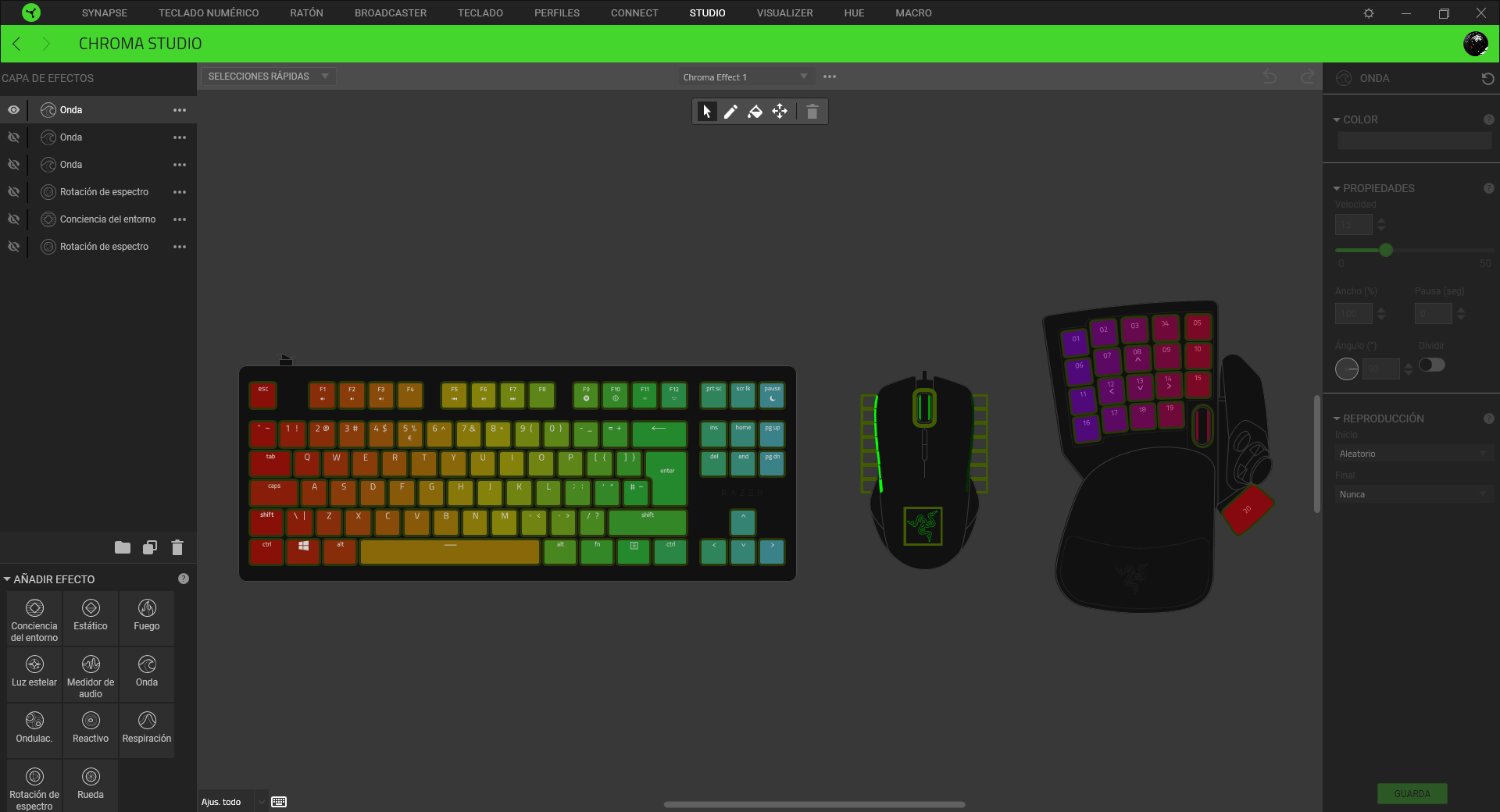 Razer Tartarus Pro Análisis Razer Synapse 8