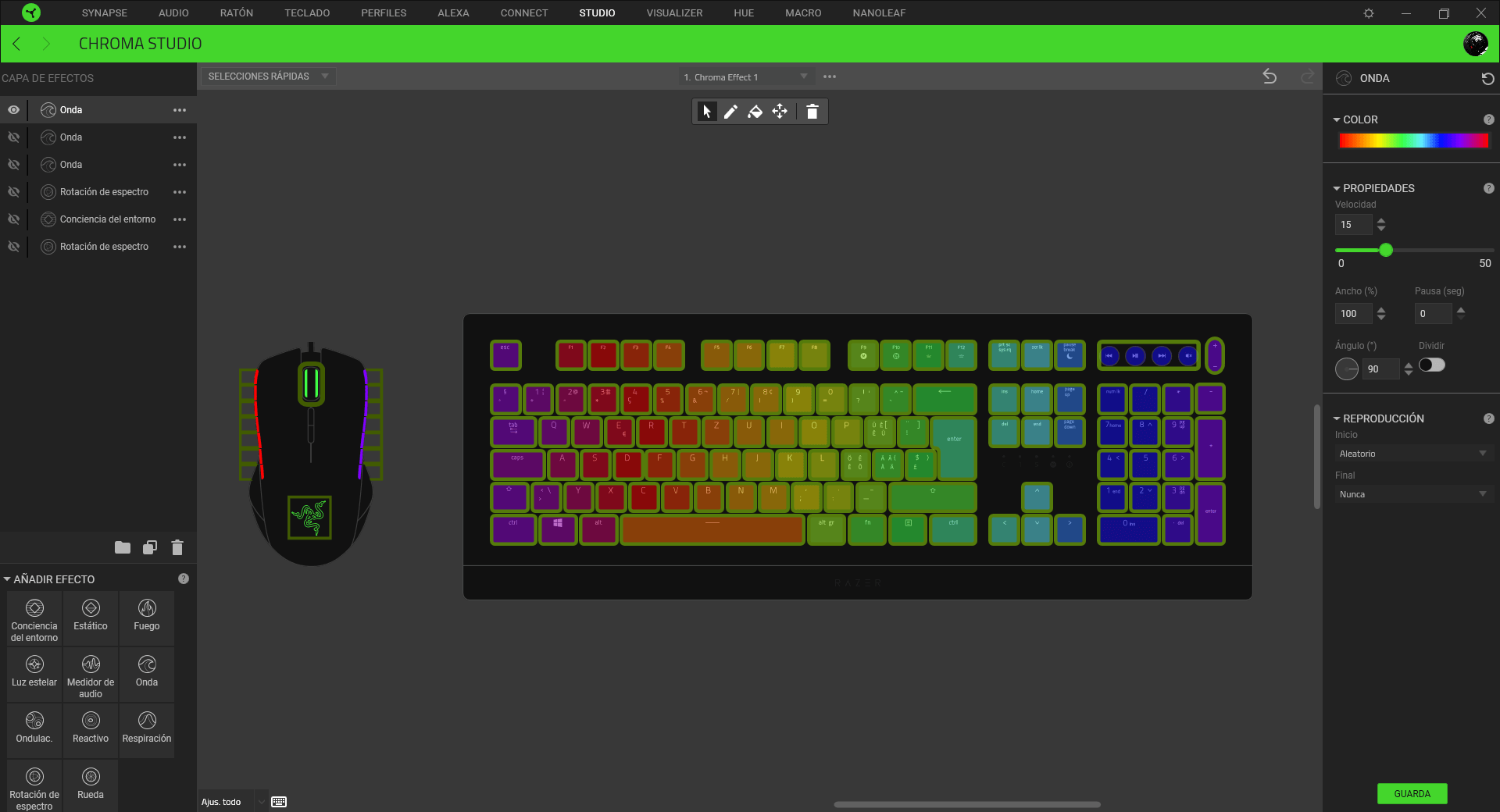 Razer Cynosa V2 Análisis Razer Synapse 3 5