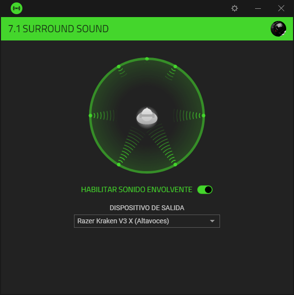 Razer Kraken V3 X Analisis Razer Synapse 2