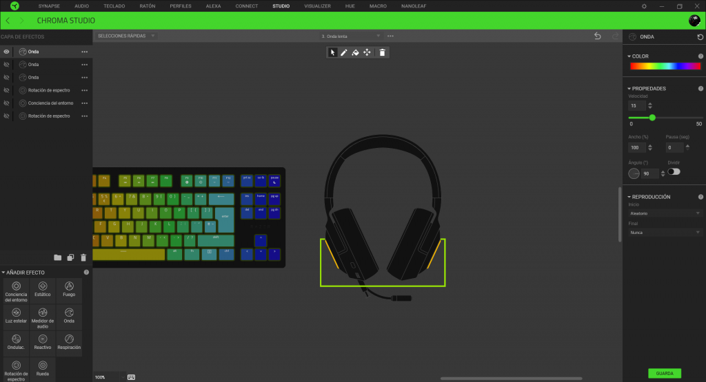 Razer Kraken V3 X Analisis Razer Synapse 4