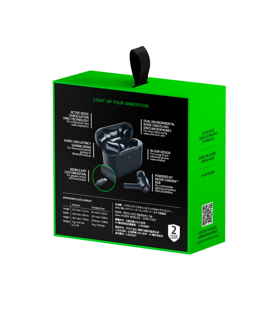 Razer Hammerhead True Wireless 2nd Gen Analisis Caja 2