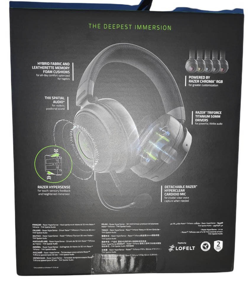 Razer Kraken V3 Hypersense Analisis Caja 2