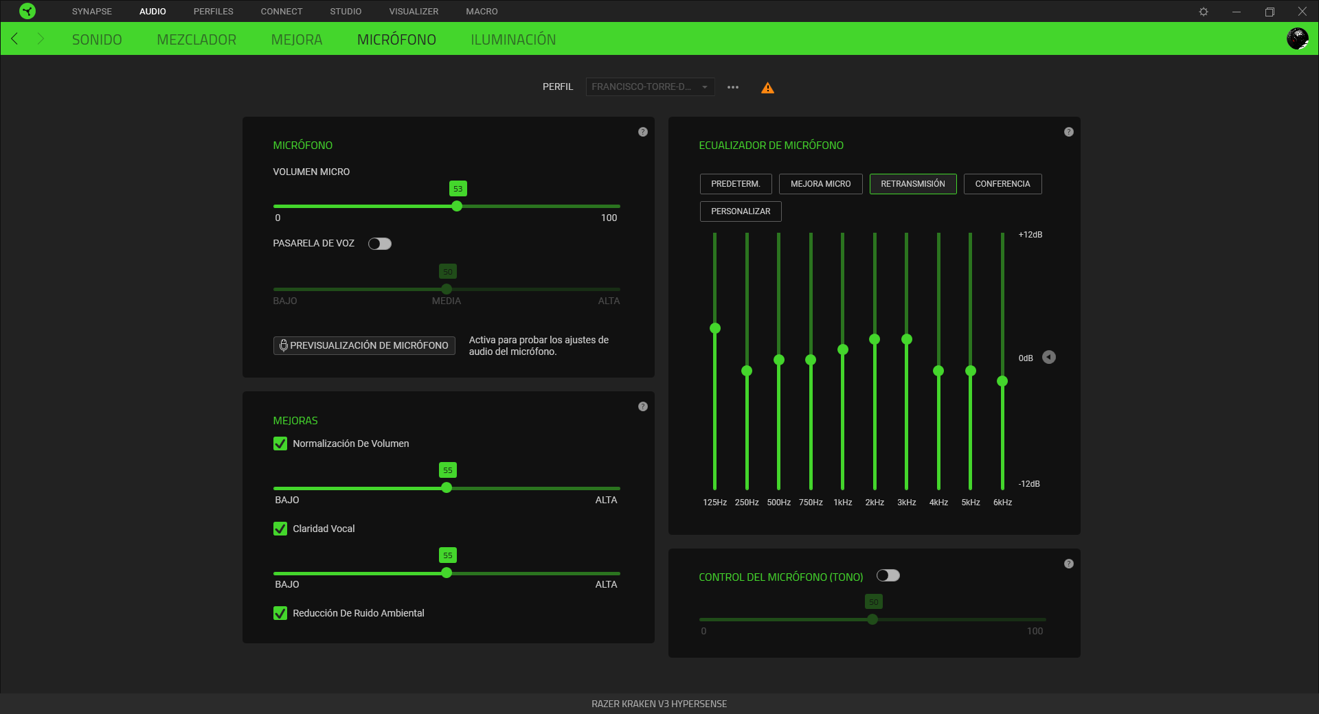 Razer Kraken V3 Hypersense