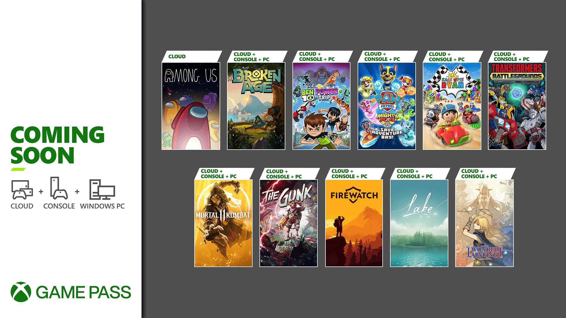 Xbox Game Pass Diciembre 2021