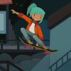 crossover entre OXENFREE y OlliOlli