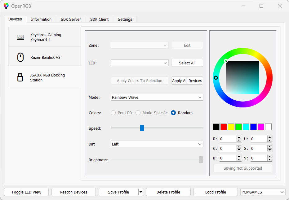 JSAUX RGB Docking Station