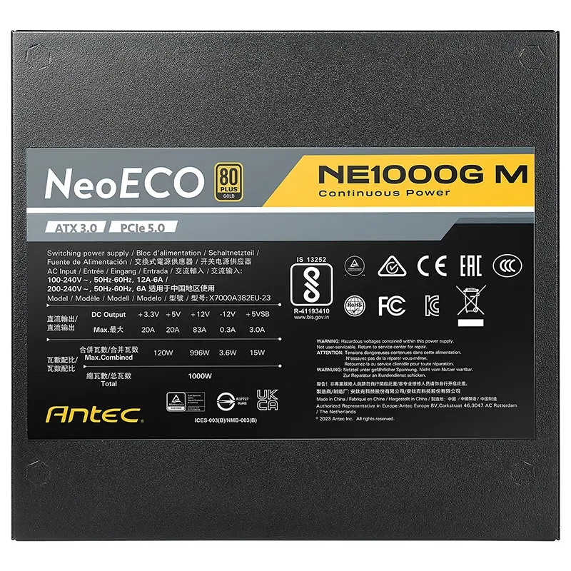 Antec NE1000G M Analisis Producto 3