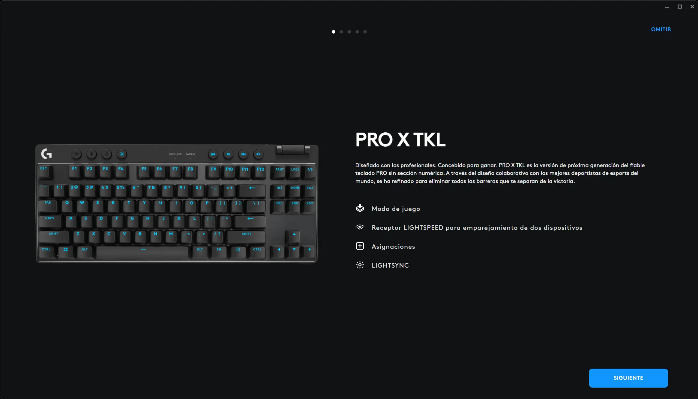 Logitech G PRO X TKL Analisis Software 2