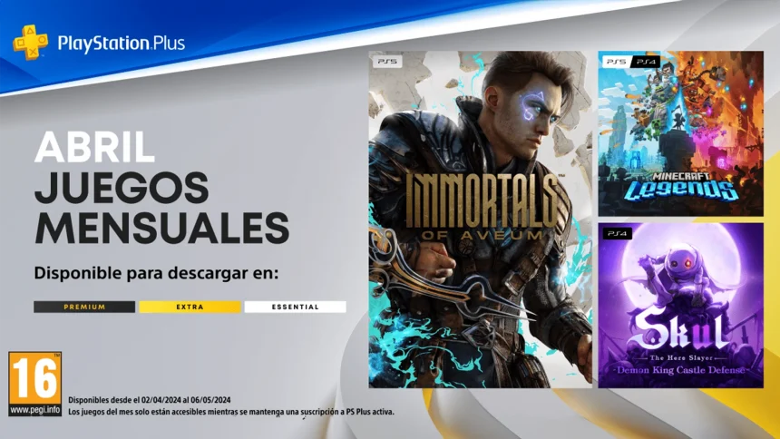 PlayStation Plus de abril 2024