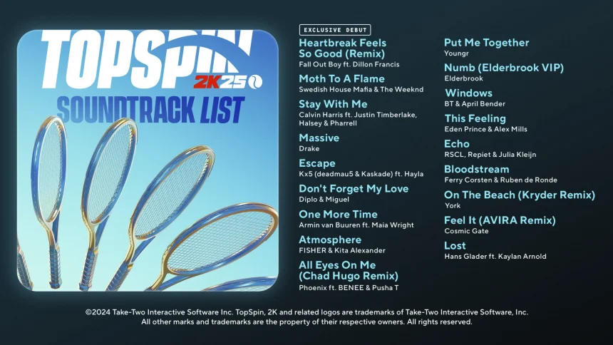 banda sonora de topspin 2k25