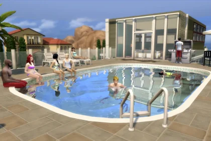 piscinas curvas a Los Sims 4