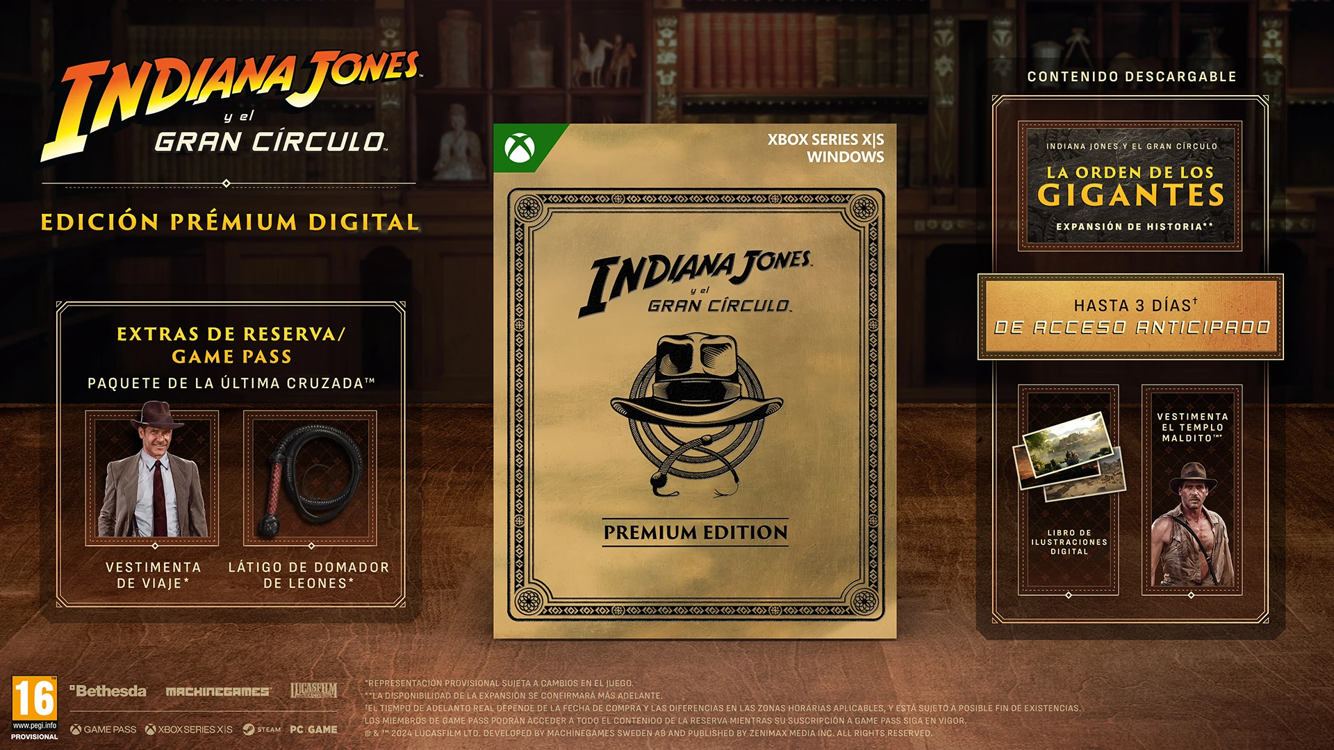 ediciones de Indiana Jones y el Gran Círculo