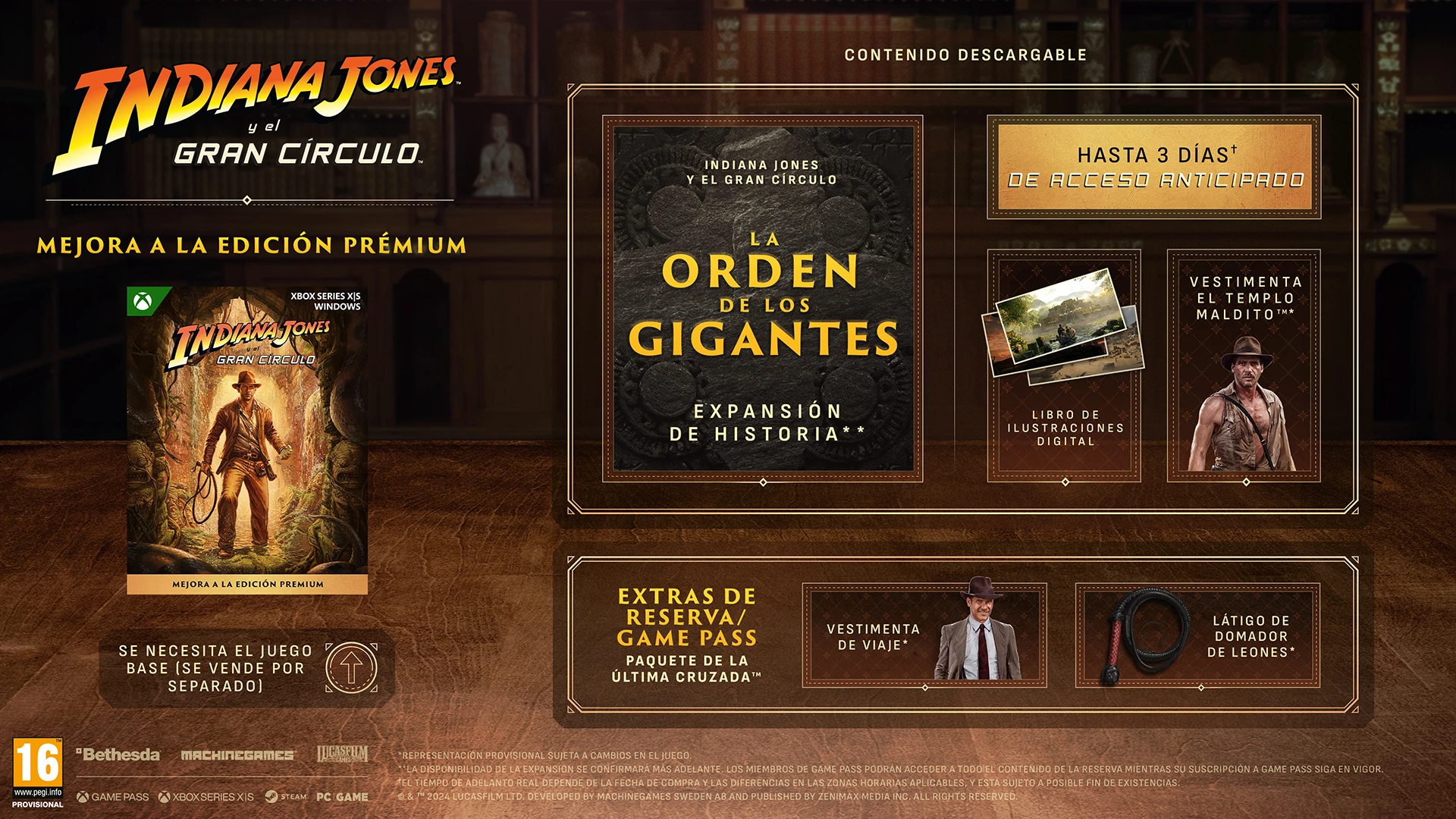 ediciones de Indiana Jones y el Gran Círculo