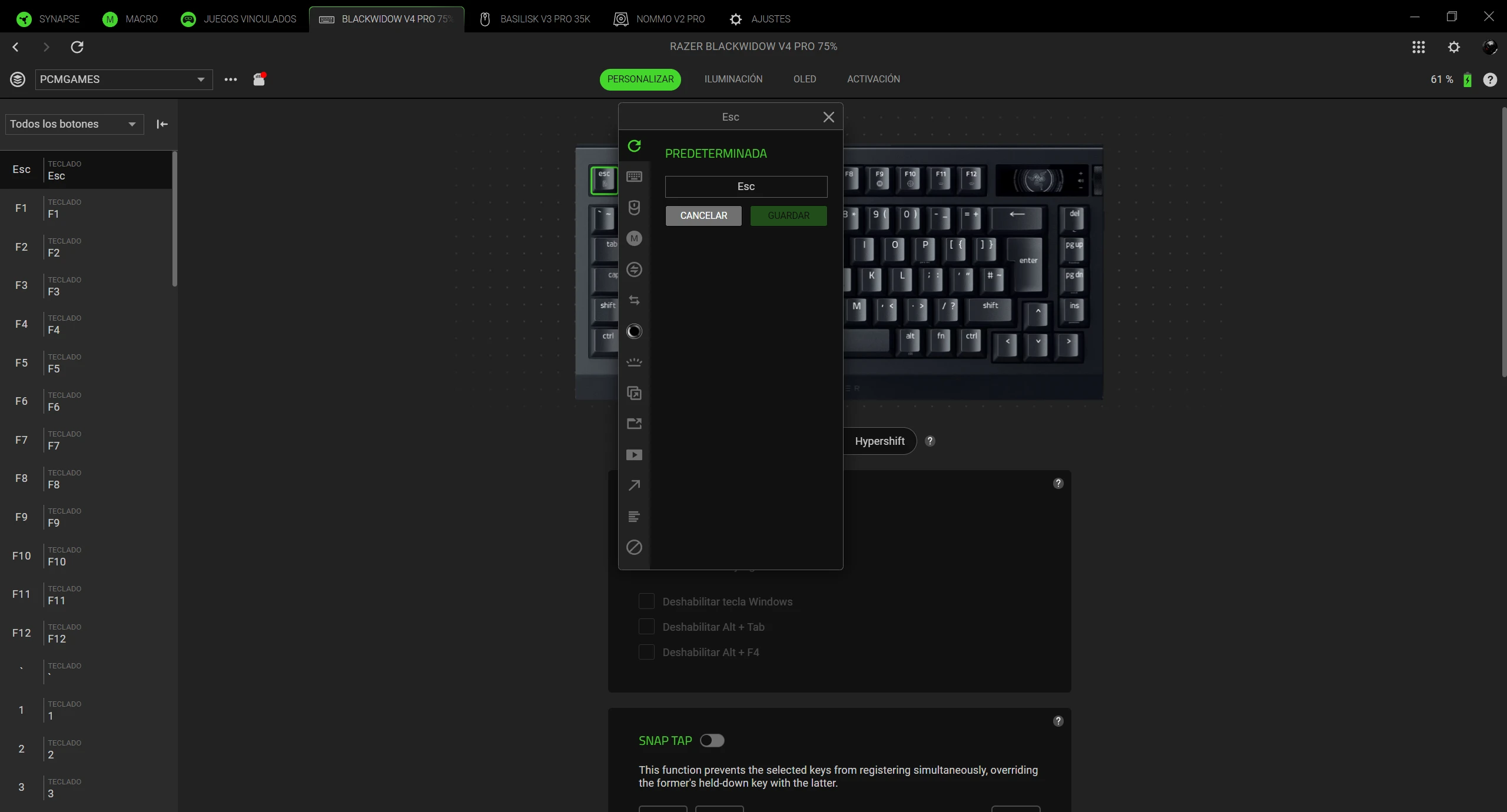 Razer BlackWidow V4 Pro 75%