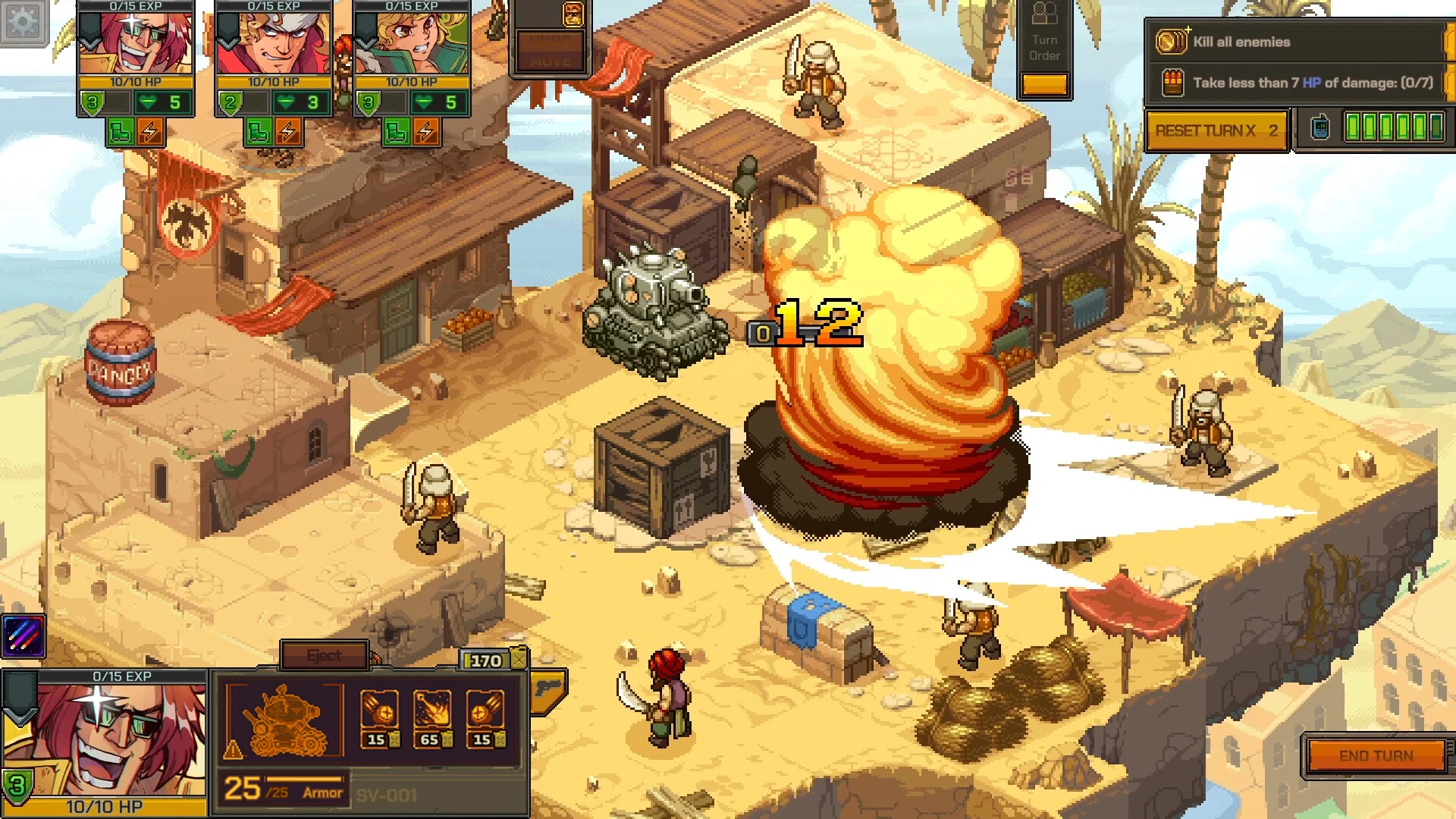 Metal Slug Tactics en Steam Deck