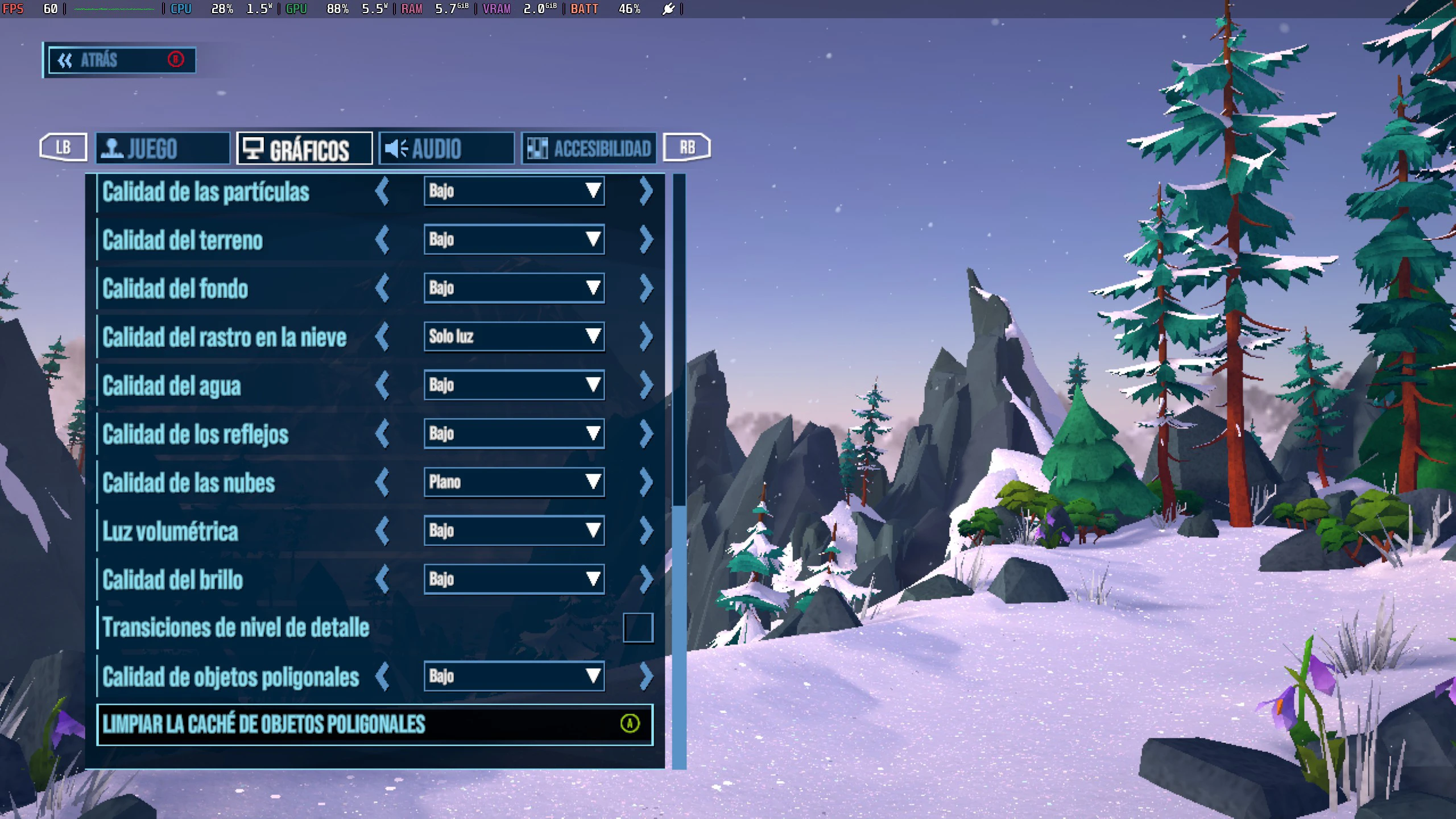 Lonely Mountains Snow Riders en Steam Deck